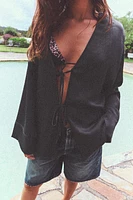 TEXTURED KIMONO SHIRT