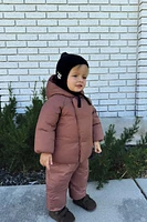 WRAP FRONT PUFFER COAT