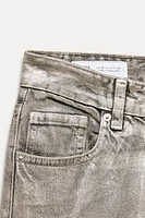 MID WAIST TRF LOOSE FOIL JEANS