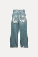 FULL LENGTH TRF HIGH RISE WIDE LEG JEANS