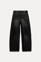 TRF MID WAIST BAGGY BALLOON JEANS