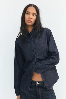 TRF DENIM OPEN SHIRT