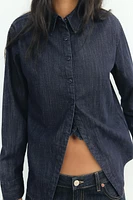 TRF DENIM OPEN SHIRT