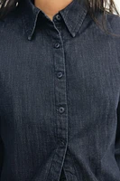 TRF DENIM OPEN SHIRT