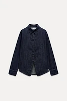 TRF DENIM OPEN SHIRT