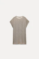 ROLLED TRIM KNIT TOP