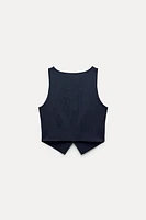 BASIC KNIT SHORT VEST