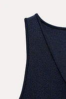 BASIC KNIT SHORT VEST