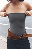 STRETCH BANDEAU CONTOURING BODYSUIT