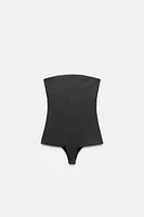 STRETCH BANDEAU CONTOURING BODYSUIT