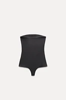 STRETCH BANDEAU CONTOURING BODYSUIT