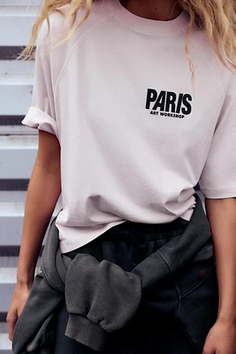 “PARIS” TEXT T-SHIRT