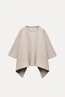 ASYMMETRICAL SOFT CAPE