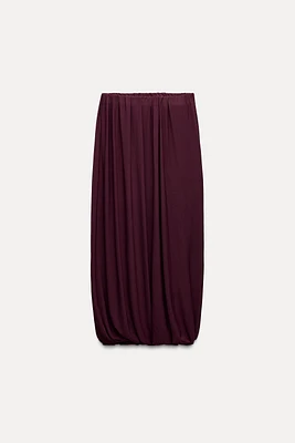 DRAPED BALLOON SKIRT