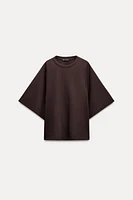 KIMONO SLEEVE COTTON T-SHIRT