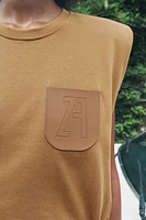 SHOULDER PAD LABEL T-SHIRT