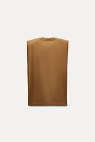 SHOULDER PAD LABEL T-SHIRT