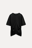 DRAPED T-SHIRT