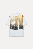 OVERSIZE METALLIC T-SHIRT