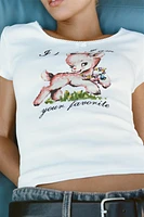 PRINTED SLOGAN T-SHIRT