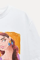 T-SHIRT WITH GIRL PRINT