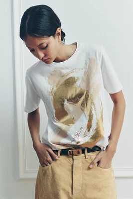 FOIL PRINT T-SHIRT