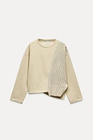 SWEATSHIRT WITH TRICOT