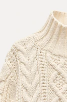 CABLE KNIT SWEATER