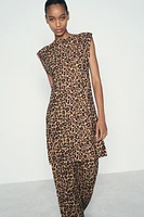 LONG KNITTED TOP WITH ANIMAL PRINT