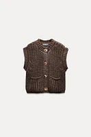 CHUNKY KNIT VEST