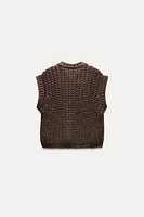 CHUNKY KNIT VEST