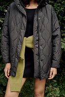 HOODED QUILTED JACKET