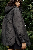 HOODED QUILTED JACKET