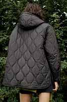 HOODED QUILTED JACKET