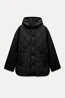 HOODED QUILTED JACKET