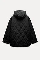 HOODED QUILTED JACKET