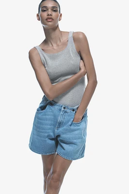 LOOSE FIT WIDE LEG Z1975 DENIM SHORTS