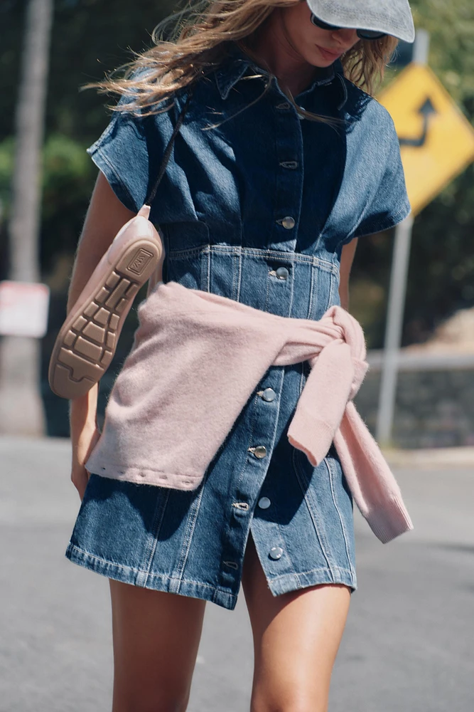 Z1975 DENIM MINI DRESS