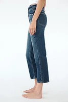 TRF MID-RISE SLIM FLARE CROPPED JEANS