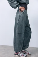 WASHED EFFECT JOGGER PANTS