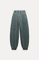 WASHED EFFECT JOGGER PANTS