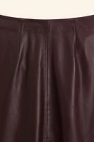 100% LEATHER SKIRT WITH BUCKLE LIMITED EDITION