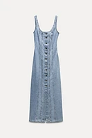 Z1975 BUTTONED DENIM MIDI DRESS