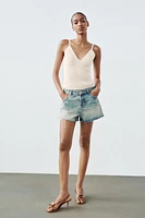 Z1975 MID RISE RIPPED SHORTS