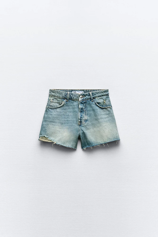 Z1975 MID RISE RIPPED SHORTS