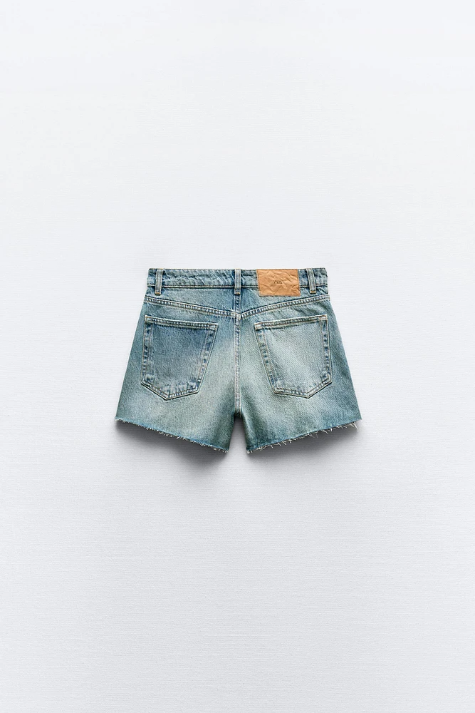 Z1975 MID RISE RIPPED SHORTS