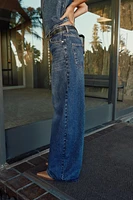 MID-RISE Z1975 WIDE LEG BELTED JEANS