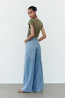 Z1975 MID-RISE WIDE LEG LONG LENGTH JEANS