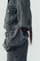 Z1975 CROP DENIM JACKET