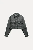 Z1975 CROP DENIM JACKET